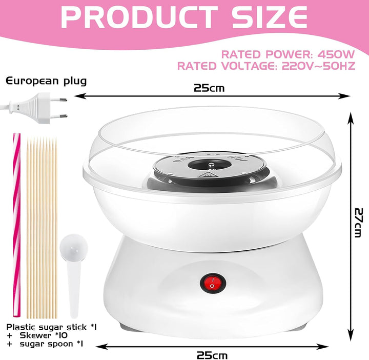 Zuckerwattemaschine Für Zuhause, Zuckerwatte Maschine, Retro Cotton Candy Machine, 450w Für Verschie