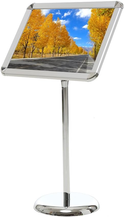 Loywe Infoständer Plakatständer DIN A3 Rondo für Plakate mit 420x300 mm, Ständer aus Metall Höhe Ver