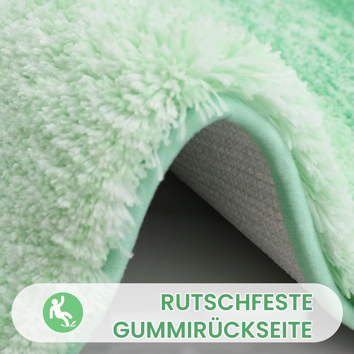 Homaxy Weich Badezimmerteppich 40x120 cm, rutschfest waschbar Badematte Flauschige Hochflor Badteppi
