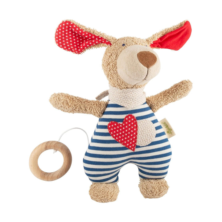 SIGIKID 39052 Spieluhr Hund Green Mädchen und Jungen Babyspielzeug empfohlen ab Geburt blau, 1 Stück