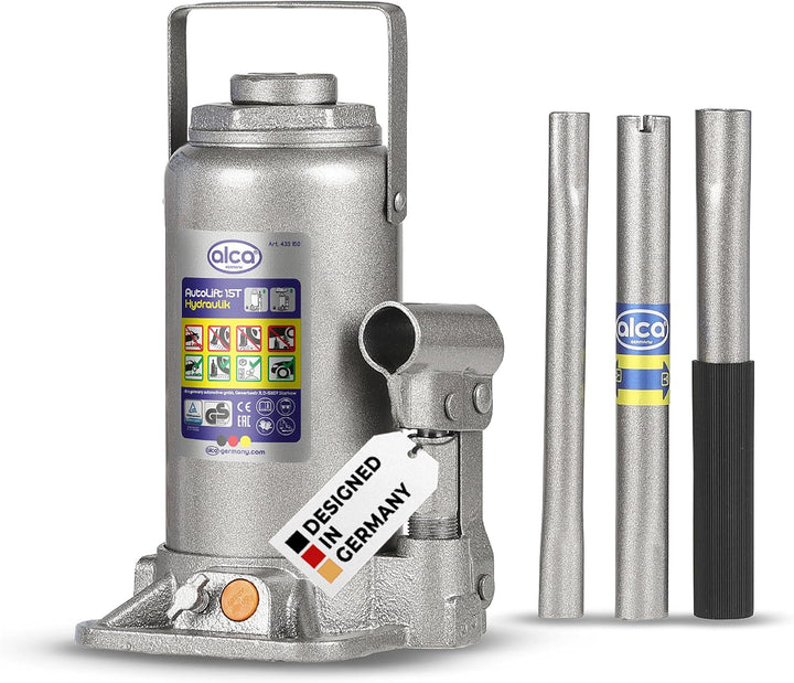 alca® Wagenheber hydraulisch Unterstellheber 15t Stempel-Wagenheber für SUV/PKW Hubhöhe 22,5-42,5cm