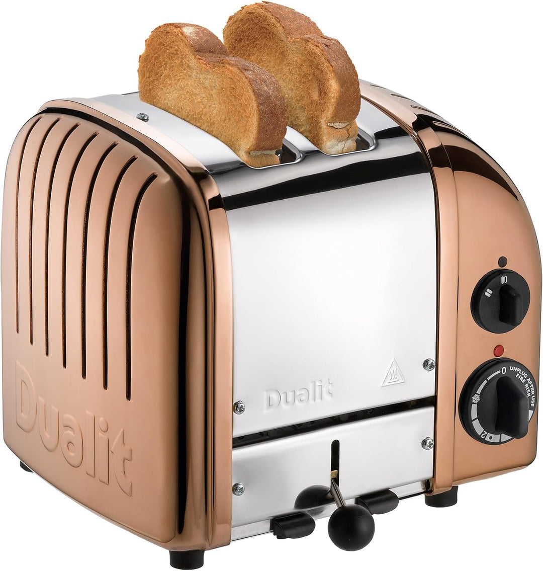 Dualit NewGen Kupfer-Toaster mit 2 Scheiben, handgefertigt in Grossbritannien – austauschbare ProHea