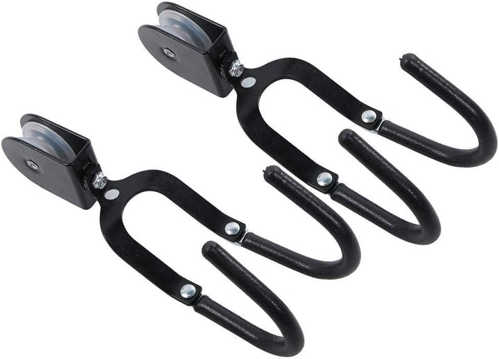 Alomejor Kayak Hoist Lift Hoist System für Kajaks Kanus und Fahrräder Schwarz Finish 125 Pfund Decke