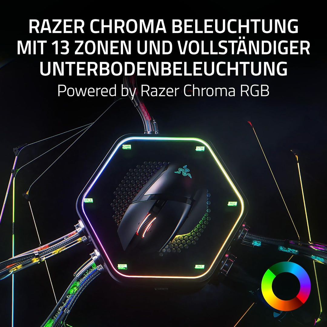 Razer Basilisk V3 Pro 35K Phantom Green Edition - Anpassbare kabellose ergonomische RGB-Gaming-Maus