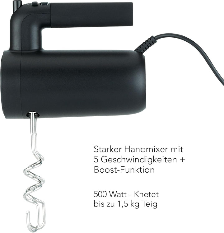 Wilfa Handmixer Smooth Mix 500 I 500 W I 5 Geschwindigkeiten I Boost-Funktion & Auswurf-Funktion I i