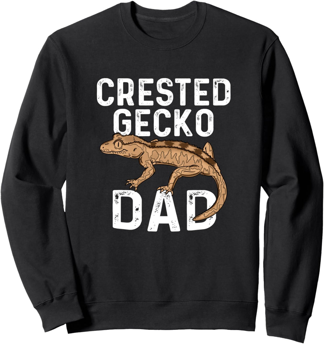 Kronengecko Herrchen Mann Eidechse Reptil Herpetologist Sweatshirt