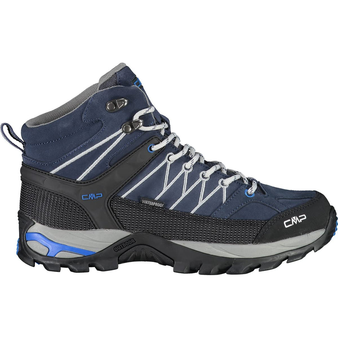 CMP Herren Rigel Mid Shoe Wp Trekking-& Wanderstiefel 40 EU B Blue Cemento, 40 EU B Blue Cemento