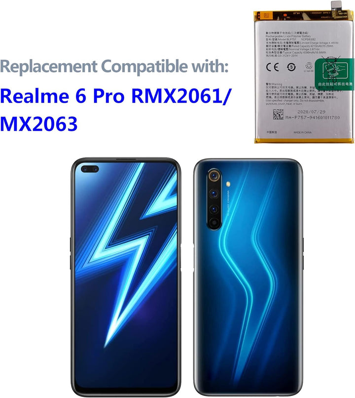Swark BLP757 Akku Kompatibel mit Oppo Realme 6 & 6S & 6i & 6Pro RMX2061 Pro & Reno3 Reno 3 with Tool