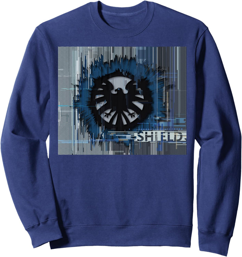 Marvel S.H.I.E.L.D Glitched Poster Sweatshirt