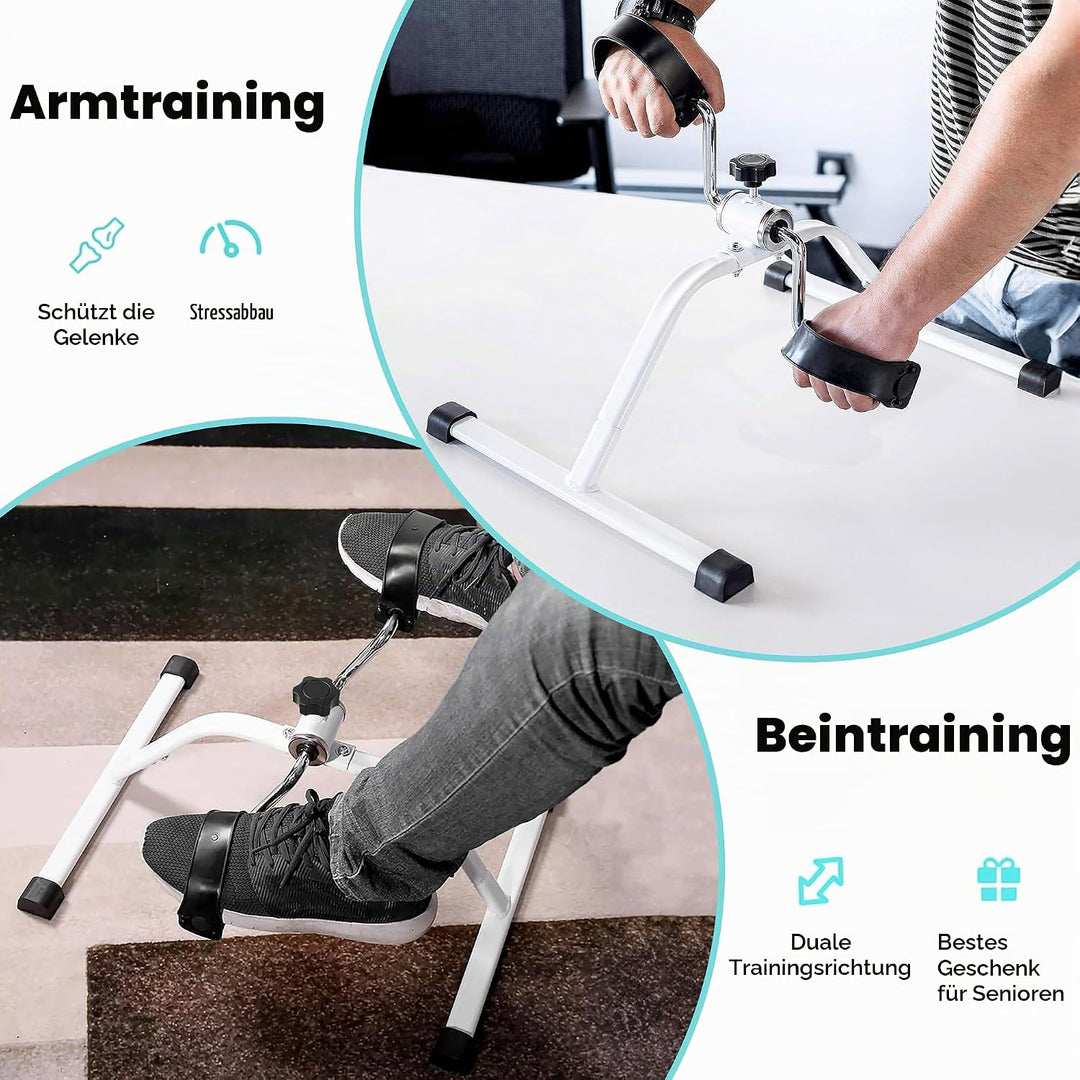 Techfit Pedal-Ausbilder, Mini-Heimtrainer für Heim und Büro, leichte Trainingsmaschine für Arme und