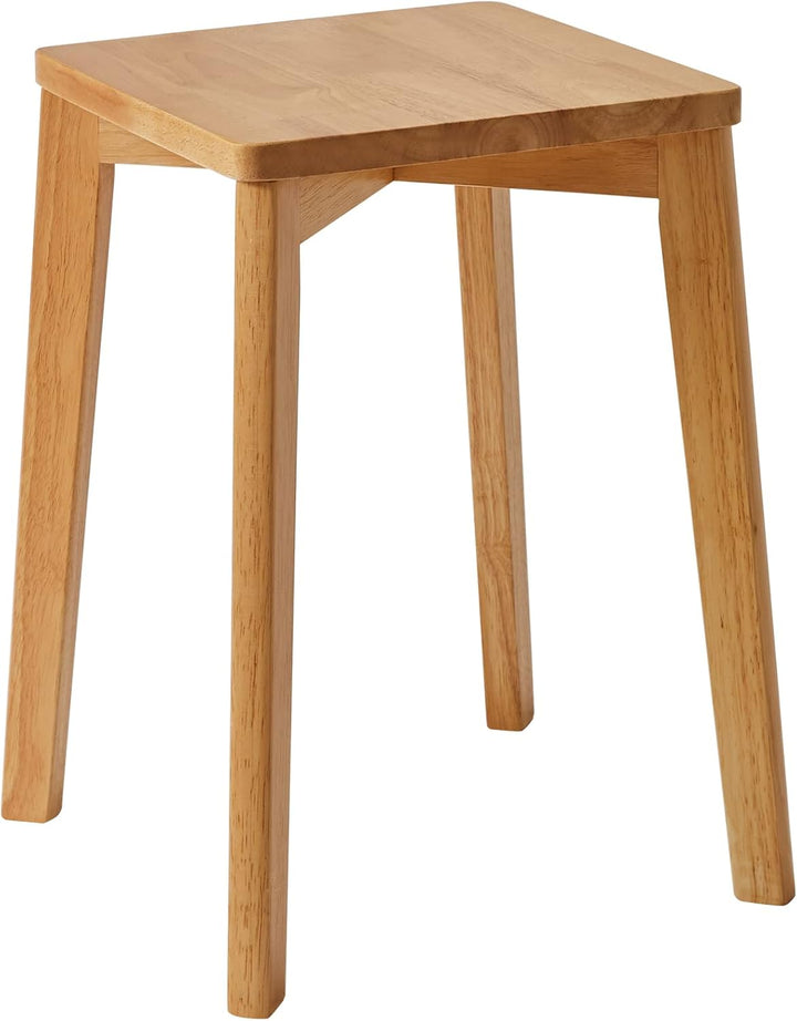 IBUYKE Stapelhocker-Massivholz Hocker Hausbank Holzhocker Mode Kreative Hocker Moderne Esstisch Hock
