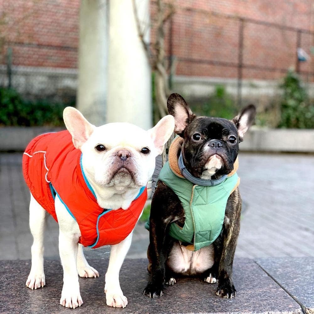 Gooby - Sportweste, Fleece gefütterte kleine Hunde Kaltwetterjacke Mantel Pullover mit reflektierend