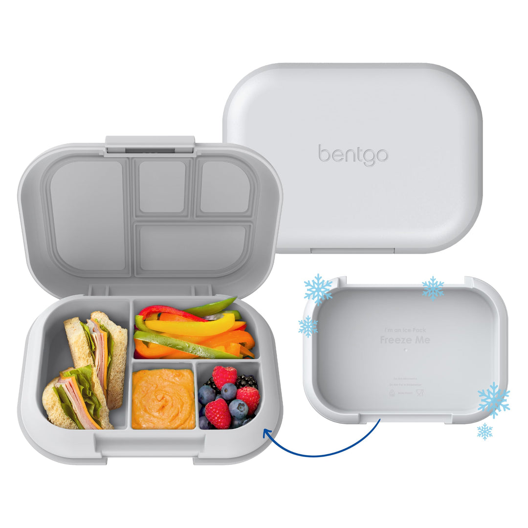 Bentgo® Kids Chill Lunchbox – auslaufsichere Bento Box mit abnehmbarem Eisbeutel & 4 Fächern für Mah