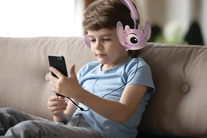 Lexibook, Disney Stitch, Faltbarer kabelgebundener Stereo-Kopfhörer mit Lautstärkebegrenzung Angel v