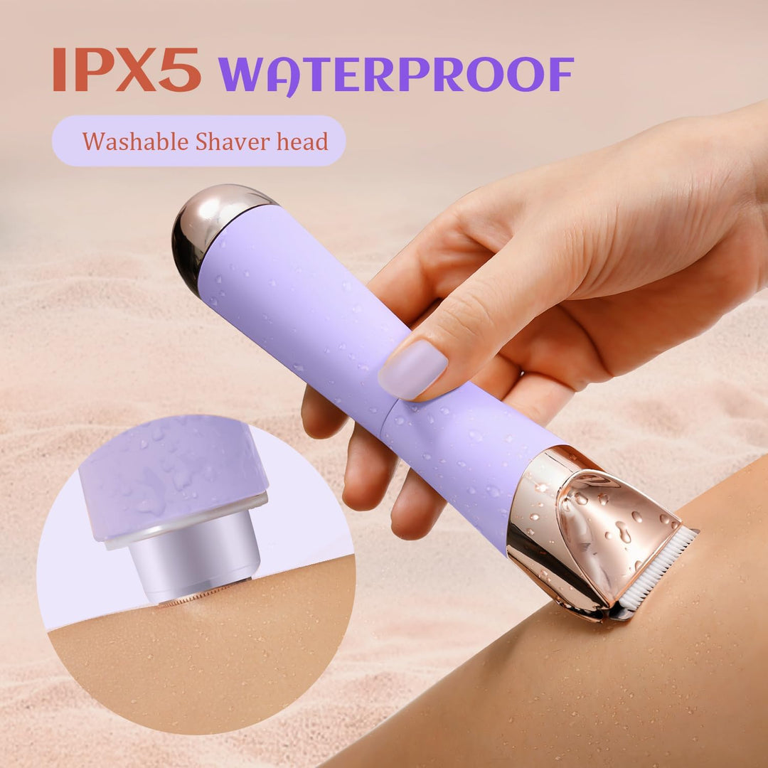SUPRENT Intimrasierer für Frauen, 2 in 1 Elektrischer Damenrasierer Schmerzfreier Rasierer Damen Nas