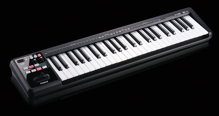 Roland A-49 Midi-Tastatur-Controller, leicht, 49 Tasten, Schwarz