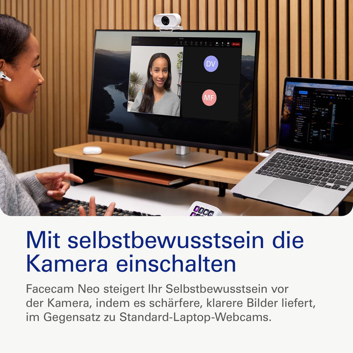 Elgato Neo Video-Lighting Bundle - Facecam Neo Full HD Webcam (Lichtkorrektur), Key Light Neo (Onboa