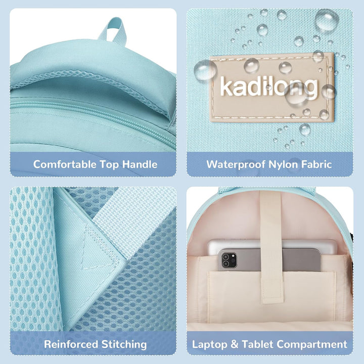 kadilong Rucksack Mädchen Teenager Schultasche Frauen Schulrucksack Studenten Rucksack Laptop Damen