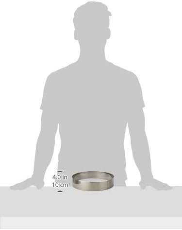 de Buyer - Runder Tortenring aus Edelstahl - Durchmesser 22 cm, Höhe 4,5 cm - 3989.22, Silber, Durch