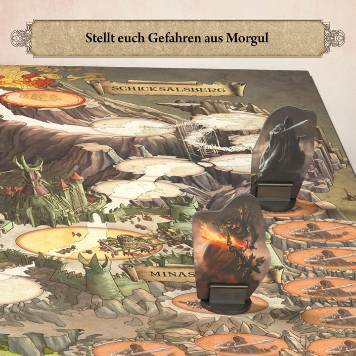 KOSMOS 682804 Der Herr der Ringe - Gemeinsam zum Schicksalsberg, kooperatives Familienspiel, für 1-4