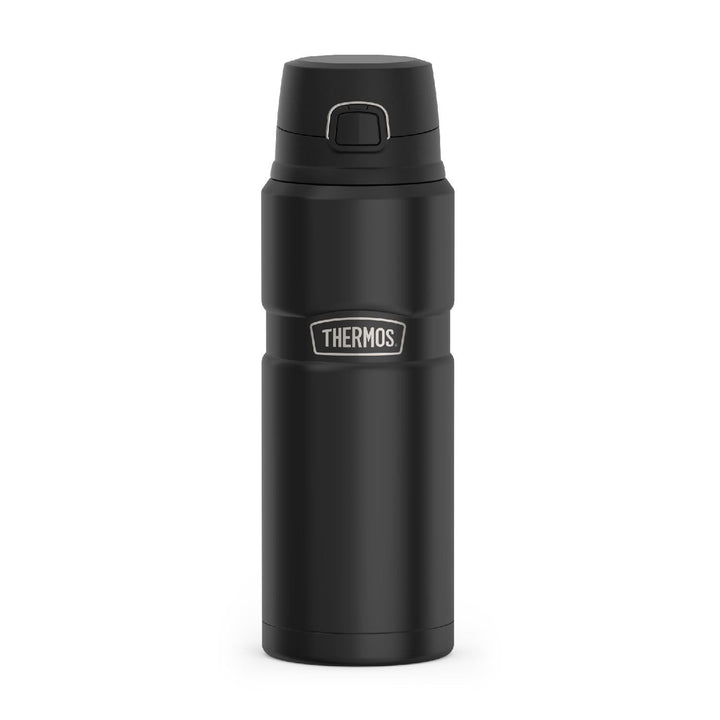 Thermos Stainless King 24 Ounce Drink Bottle, Matte Black, Matte Black
