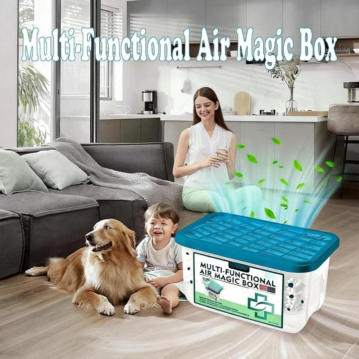 350ml*2 Stück Multi-Functional Air Magic Box,Luftreinigungsbox mit Automatischer Staubentfernung für