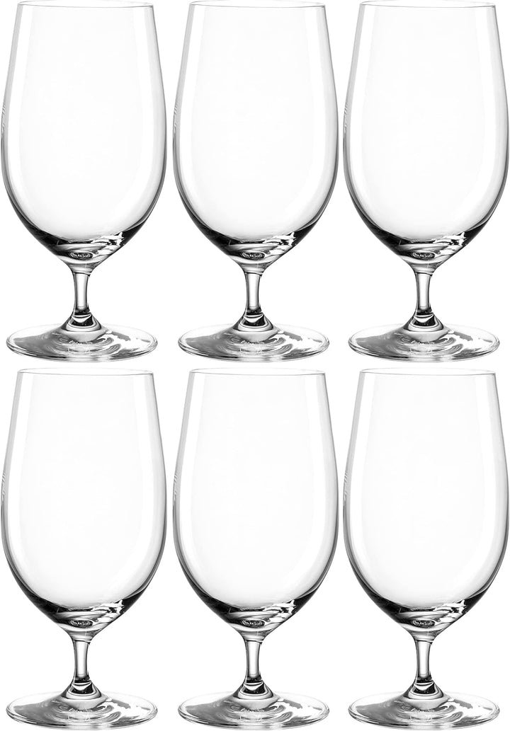 Leonardo Ciao+ Bier-Glas, Bier-Tulpe mit gezogenem Stiel, spülmaschinenfeste Bier-Gläser, 6er Set, 3