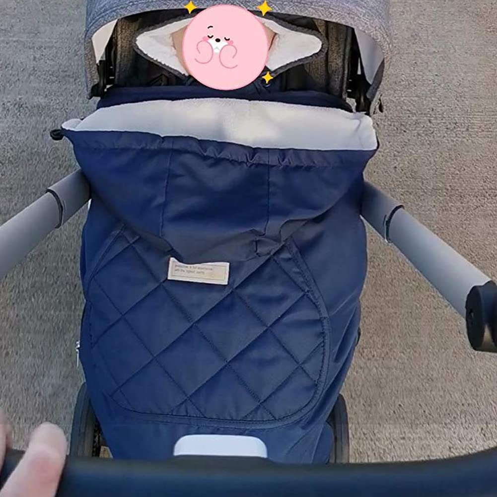 Bebear Winterbezug für Babytrage Warm Universal Hoodie Babytragebezug für alle Jahreszeiten(Grey Koa