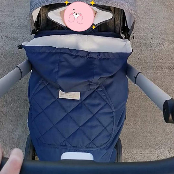 Bebear Winterbezug für Babytrage Warm Universal Hoodie Babytragebezug für alle Jahreszeiten(Grey Koa
