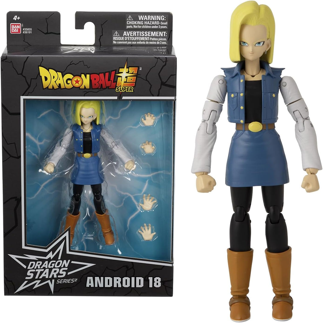 BANDAI - Dragon Ball Super - Figur Dragon Stars 17 cm - Android 18 - Offizielle Dragon Ball Lizenz -