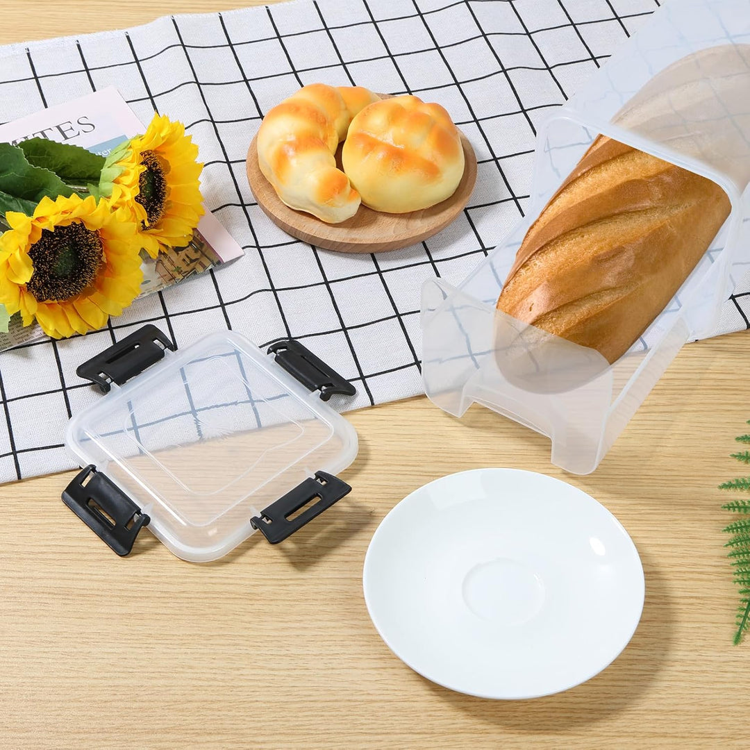 Brotkasten,Brotaufbewahrungsbehälter Laibbrotbehälter,BPA freier Sandwichbrotspender aus Kunststoff