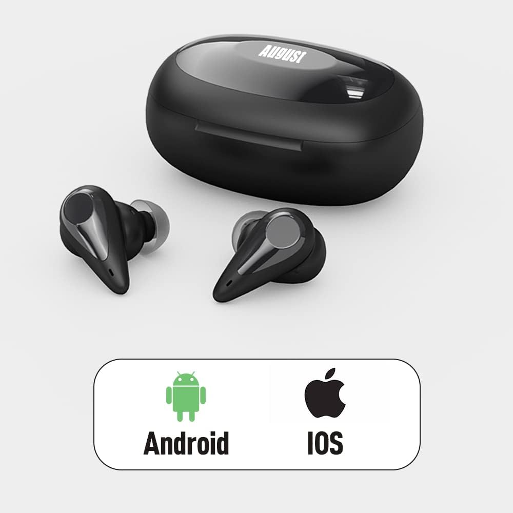 August Bluetooth Kopfhörer In Ear EP810 - Bluetooth 5.0 Kabellose Earbuds mit Mikrofon Berührungsste