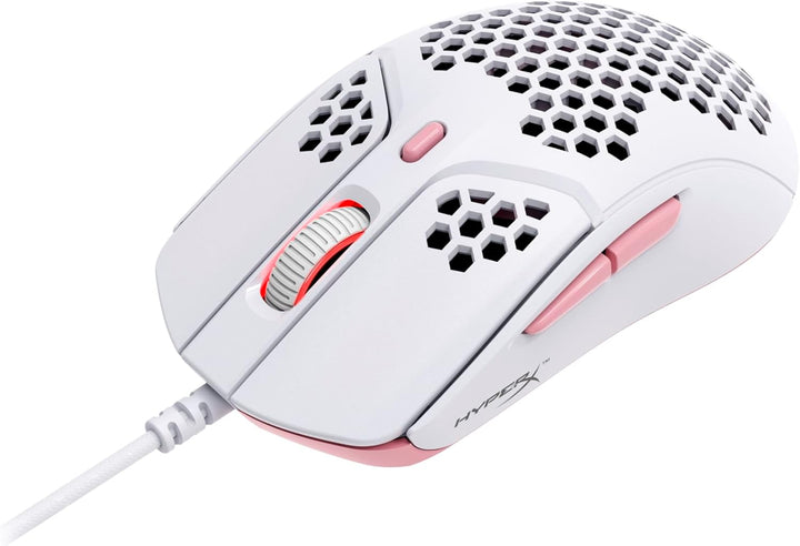 HyperX Pulsefire Haste Gaming-Maus – Ultraleicht, 59g, Wabenschale, Hex-Design, Hyperflex-Kabel, bis