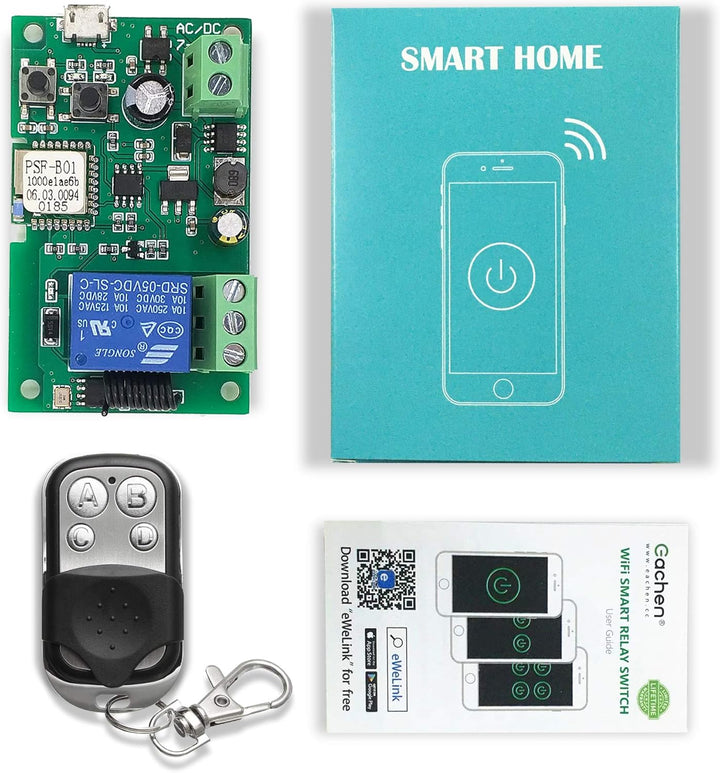 Newgoal 1 Kanal WiFi Wireless Smart Switch Relay Modul für Smart Home Fernbedienung DC 5 V/12 V, Kom