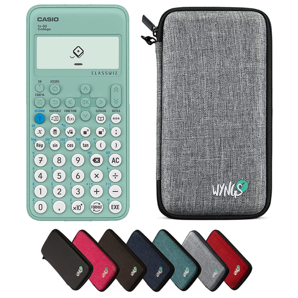 CALCUSO Sparpaket: Casio FX-92 College ClassWiz technisch-wissenschaftlicher Schulrechner + WYNGS Sc