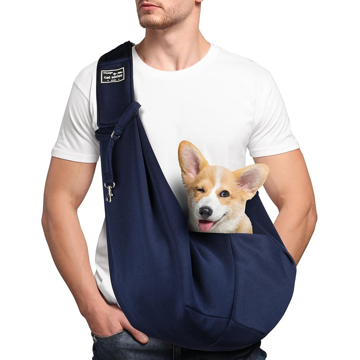 Adiwo Hundetragetasche Welpen, Wendbarer Transporttasche für Hunde und andere Haustiere bis 7.5 kg T