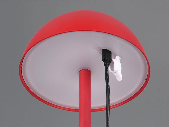 2er SET Akku Tischlampen Rot ohne Kabel für Innen & Aussen, 30cm klein, Rot