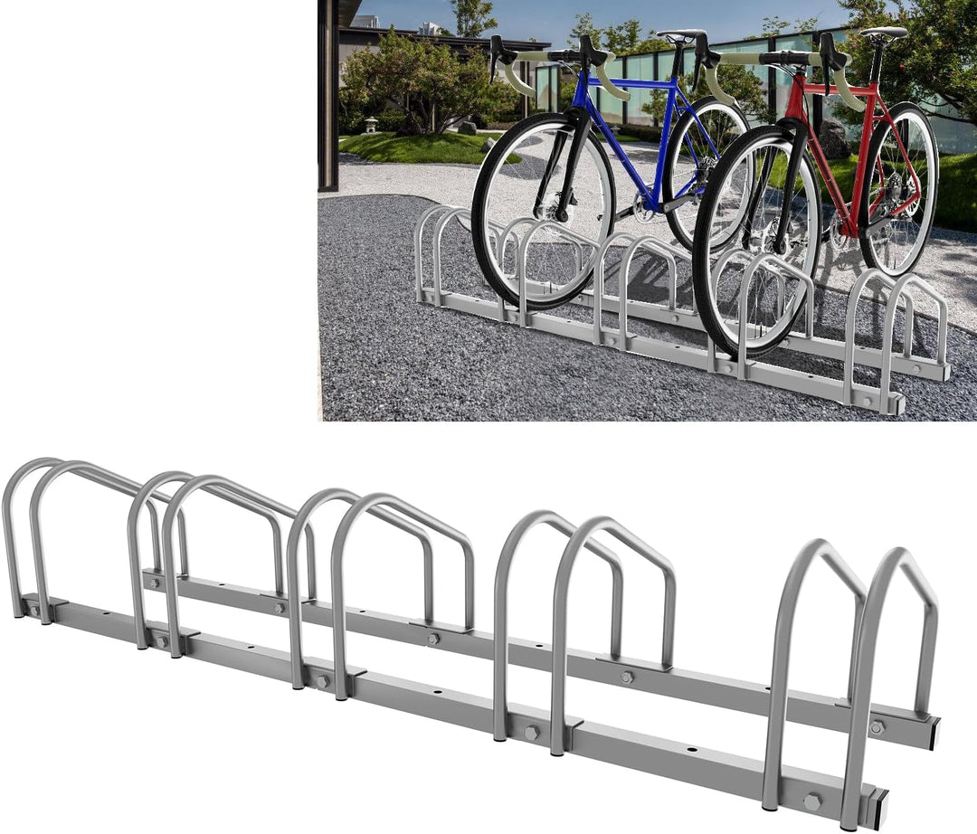 Sonnewelt 2x Fahrradständer für 5 Fahrräder 35-55 mm Reifenbreite,Fahrradständer Bodenparker,Radstän