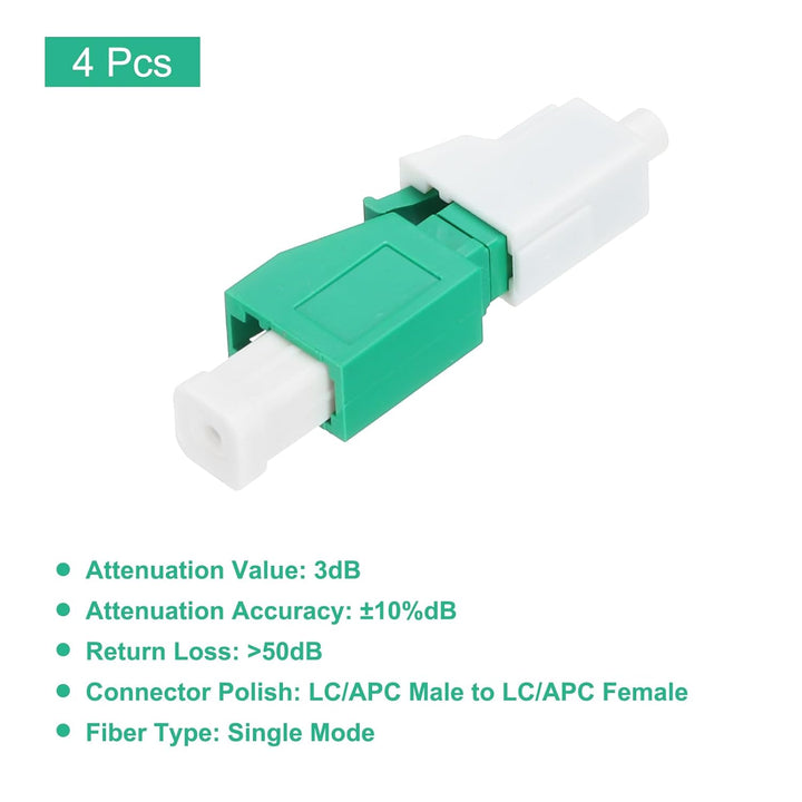 QUARKZMAN 3db LC Faser Dämpfungsglied, LC/APC Singlemode Glasfaser Verbinder Stecker zu Buchse für F
