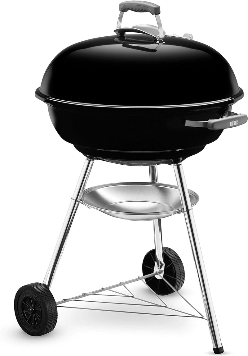 Weber Compact Kettle Holzkohlegrill, 57 cm, Schwarz (1321004), 58x66x96 cm 57cm