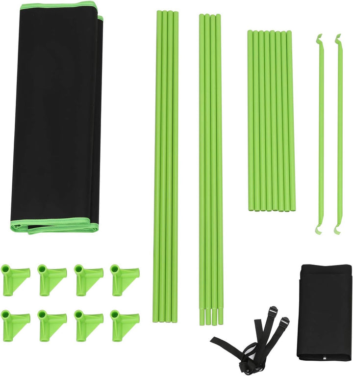 EINFEBEN Growzelt Schwarz Grün, Grow Tent 60x60x180cm, Lichtdicht und Wasserdicht Growschrank, Indoo