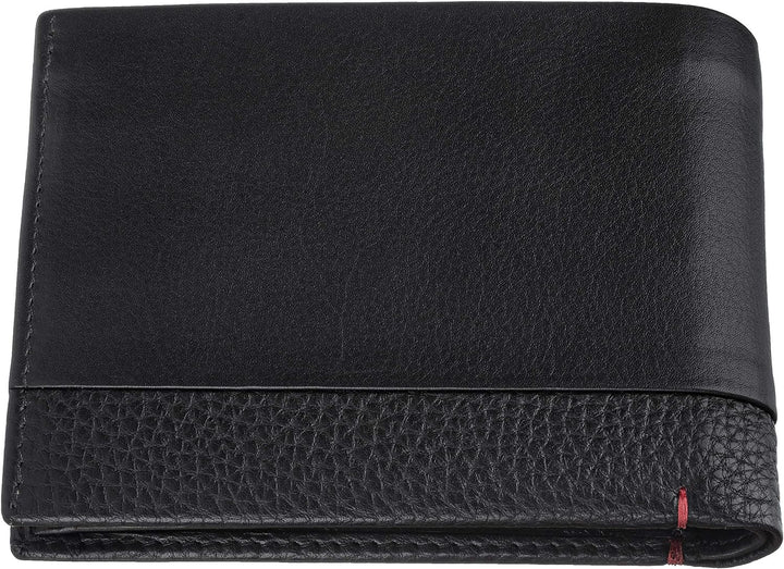 Zippo, dreifach gefaltete Nappa-Brieftasche, 12 x 9 x 2 cm, schwarz