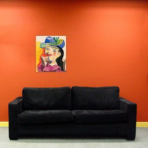 Artopweb TW17257 Picasso-Woman with A Blue Hat Dekorative Paneele, Holz, Multifarbiert, Massnahmen: