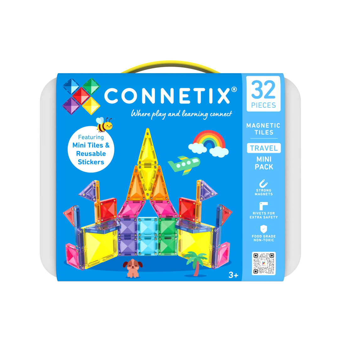 CONNETIX Magnetische Bausteine Mini-Reisepack, 32 Stück