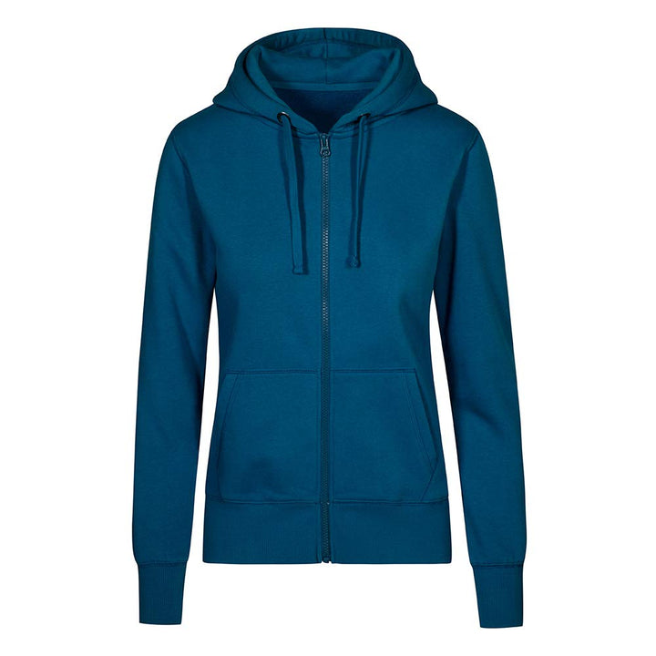X.O Zip Hoodie Jacke Plus Size Damen, Petrol, XXL