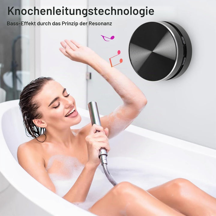 ASHATA Bluetooth-Lautsprecher, Knochenleitung, echte kabellose Lautsprecher, tragbarer Mini-Stereo-L