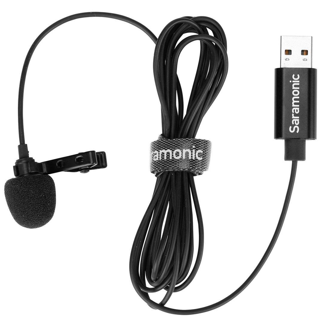 Saramonic Lavalier-Mikrofon mit USB-A-Anschluss für Computer mit 6,56 Zoll (2 m) Kabel (SR-ULM10)