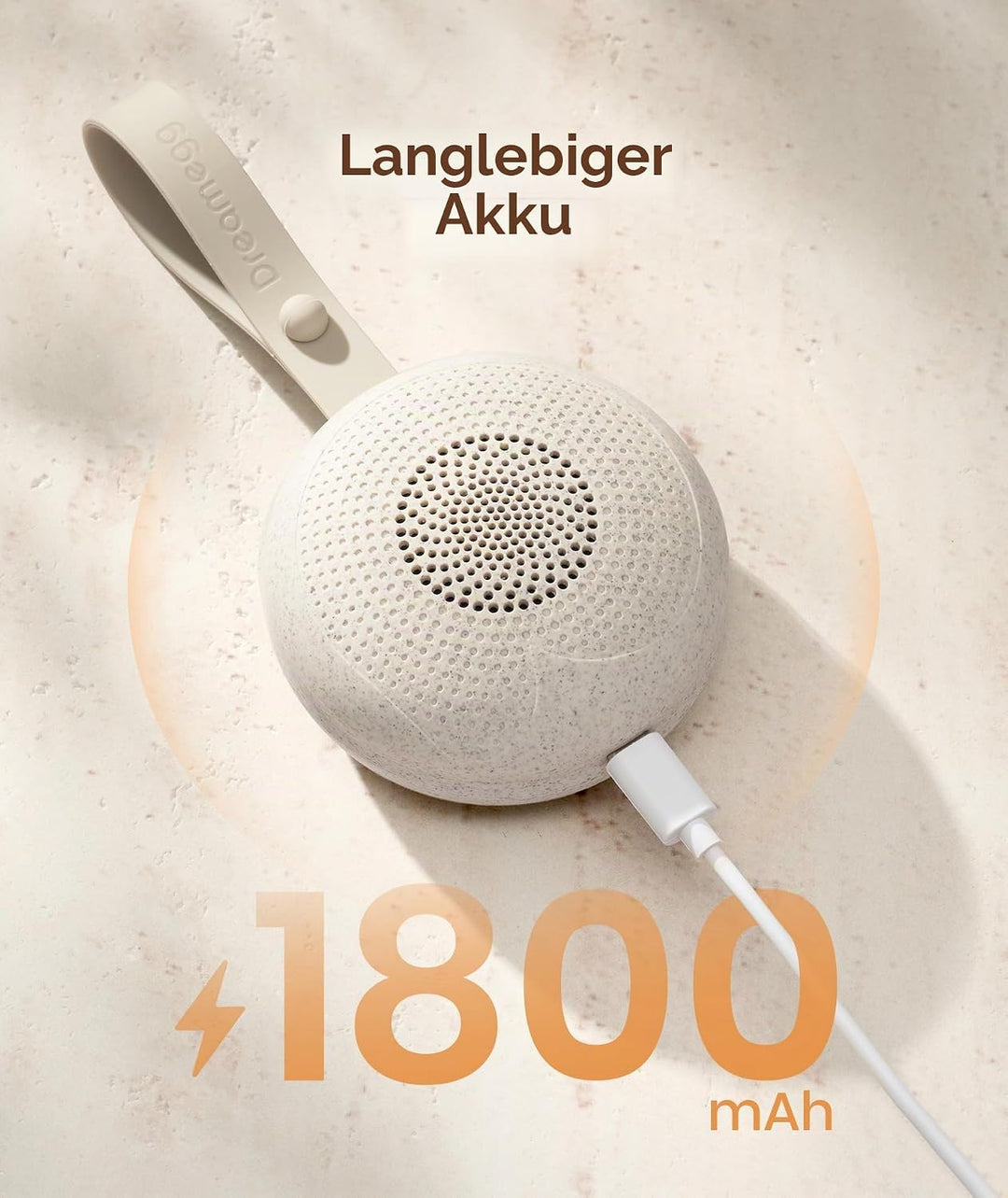 Dreamegg Tragbare White Noise Machine Babys aus Nachhaltigen Materialien, Gerät für Weisses Rauschen
