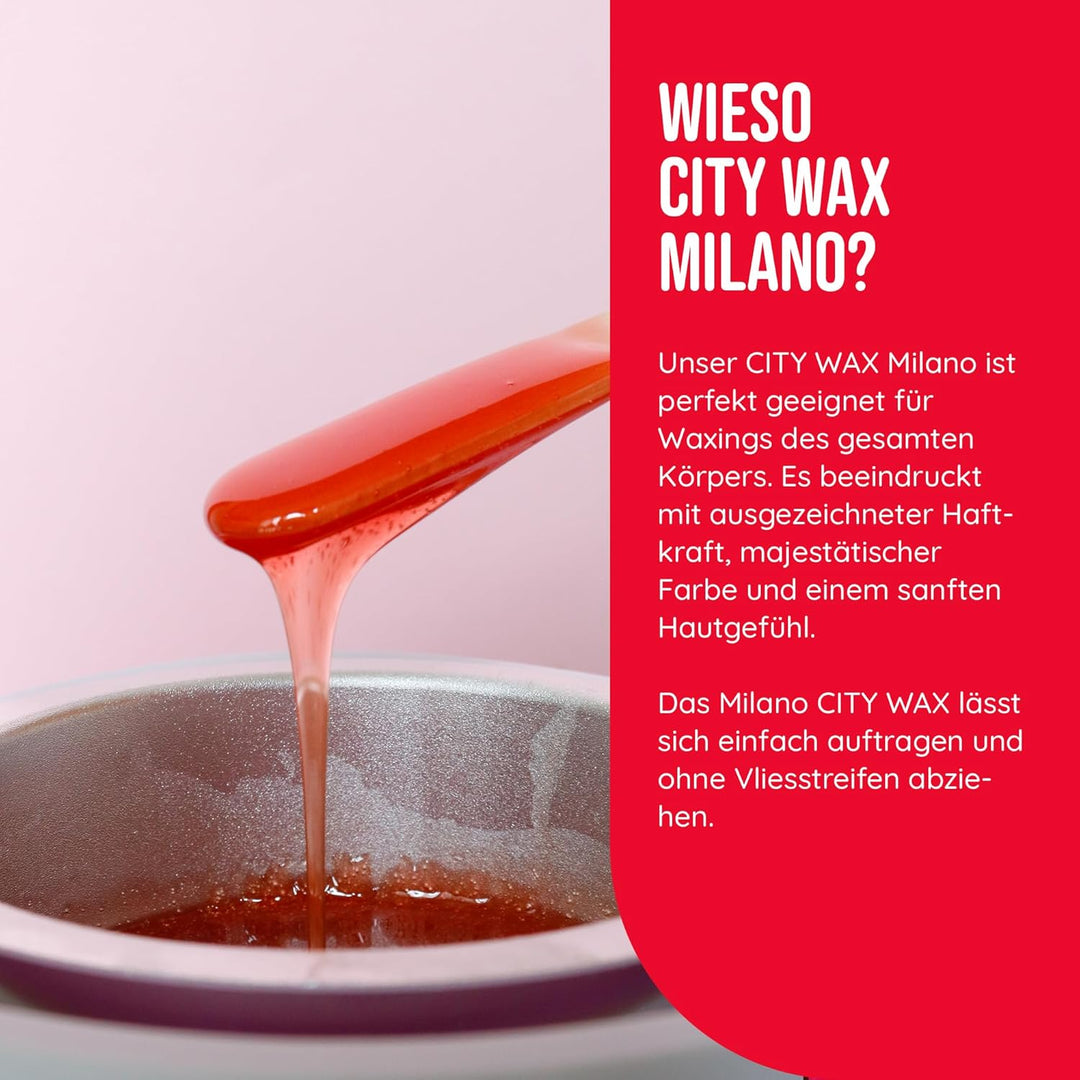 PINK Cosmetics - CITY WAX Milano 1 kg - Profi-Waxing ohne Vliesstreifen - Wachsperlen zur schnellen