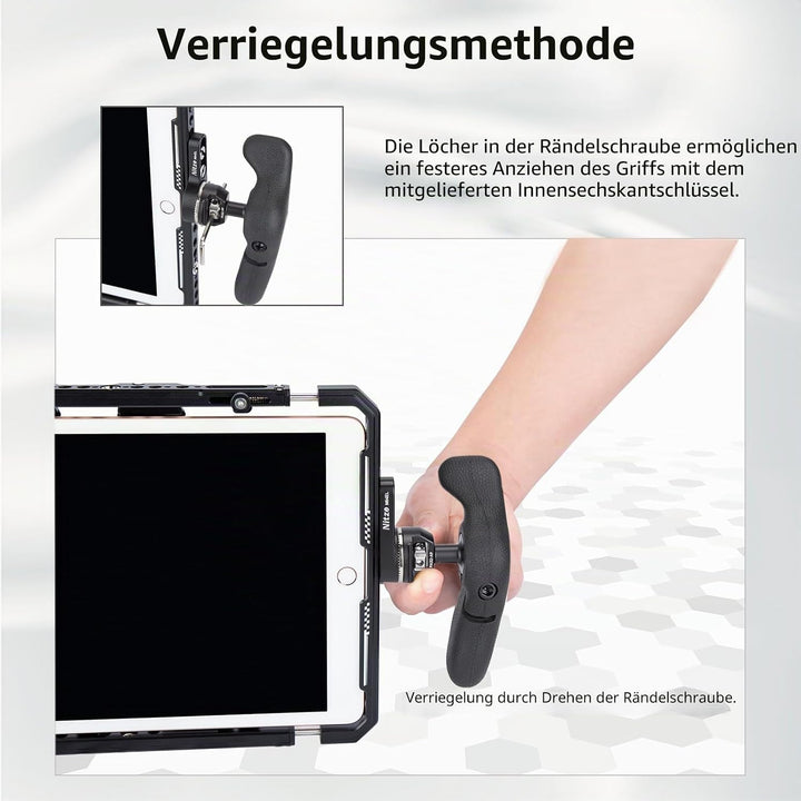 Nitze Side Handle ARRI Rosette,Seitengriff-Kit mit ARRI-Rosette, linker Seitengriff, rechter Seiteng